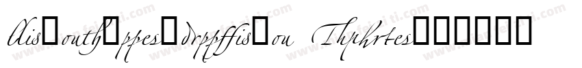 LinotypeZapfino Thre字体转换